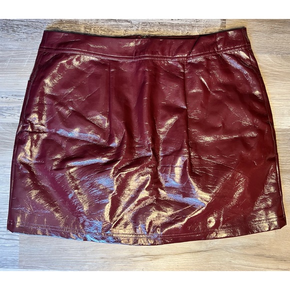 Wild Fable : faux leather zip mini skirt - Picture 4 of 10